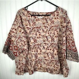 J. Jill Pure Jill Kalamkari Batik Print Cotton
Top Large